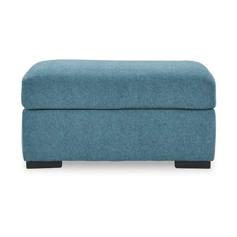 Set di mobili imbottiti per soggiorno da 4 pezzi - Divano, divanetto, poltrona e pouf, poliestere effetto velluto