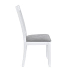 Set tavolo e sedie in legno da 5 pezzi, set tavolo da pranzo da cucina per 4 persone con tavolo rettangolare e 4 sedie imbottite con schienale a X