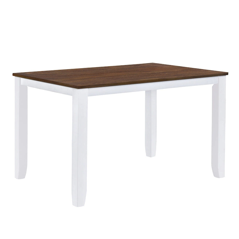 Set tavolo e sedie in legno da 5 pezzi, set tavolo da pranzo da cucina per 4 persone con tavolo rettangolare e 4 sedie imbottite con schienale a X