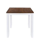 Set tavolo e sedie in legno da 5 pezzi, set tavolo da pranzo da cucina per 4 persone con tavolo rettangolare e 4 sedie imbottite con schienale a X