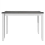 Set tavolo e sedie in legno da 5 pezzi, set tavolo da pranzo da cucina per 4 persone con tavolo rettangolare e 4 sedie imbottite con schienale a X