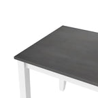 Set tavolo e sedie in legno da 5 pezzi, set tavolo da pranzo da cucina per 4 persone con tavolo rettangolare e 4 sedie imbottite con schienale a X