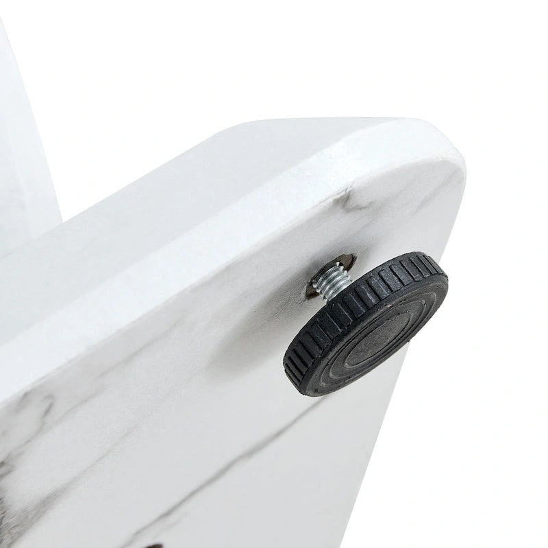 Tavolino quadrato moderno da 23,6 pollici con strisce decorative placcate in oro per soggiorno