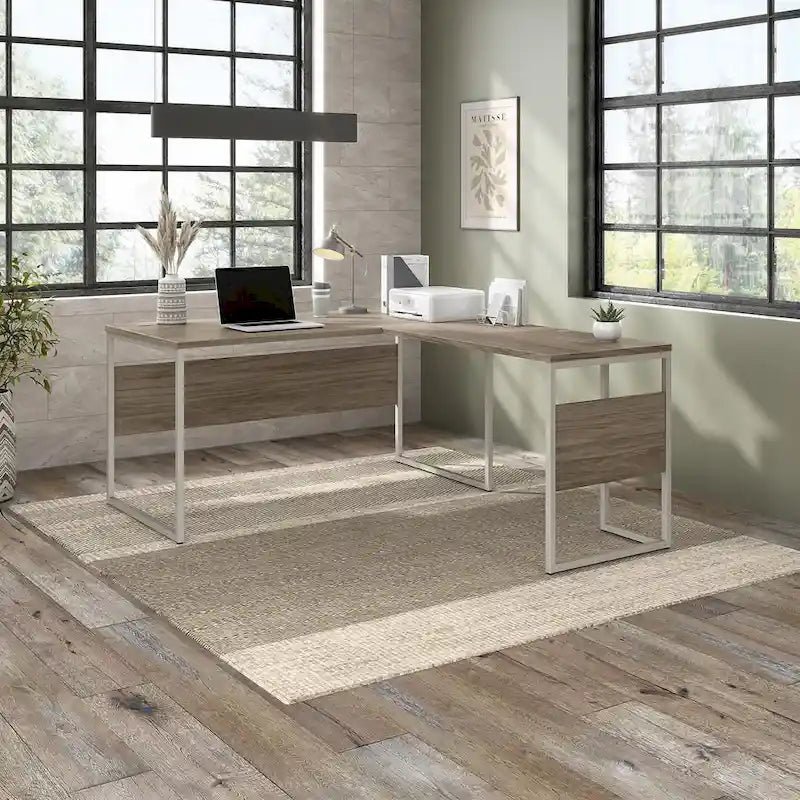 Hybrid 60W x 30D L Shaped Table Desk by 