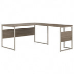 Scrivania ad angolo, 60"L x 30"P x 30"A, gambe in metallo, gestione cavi, capacità 200 libbre
