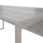 Scrivania ad angolo, 60"L x 30"P x 30"A, gambe in metallo, gestione cavi, capacità 200 libbre