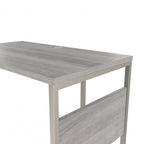 Scrivania ad angolo, 60"L x 30"P x 30"A, gambe in metallo, gestione cavi, capacità 200 libbre