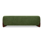 Divano imbottito Sherpa da 229 cm, Bouclé oversize, gambe in rovere naturale