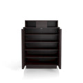 Icel Contemporary Espresso 5-shelf Shoe Cabinet by 