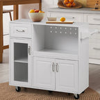 Carrello da cucina multifunzione con portasciugamani, ampio spazio di archiviazione