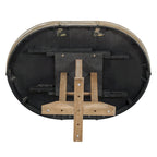 Set da pranzo 5 pezzi con tavolo rotondo allungabile e 4 sedie imbottite, Set da pranzo stile rustico