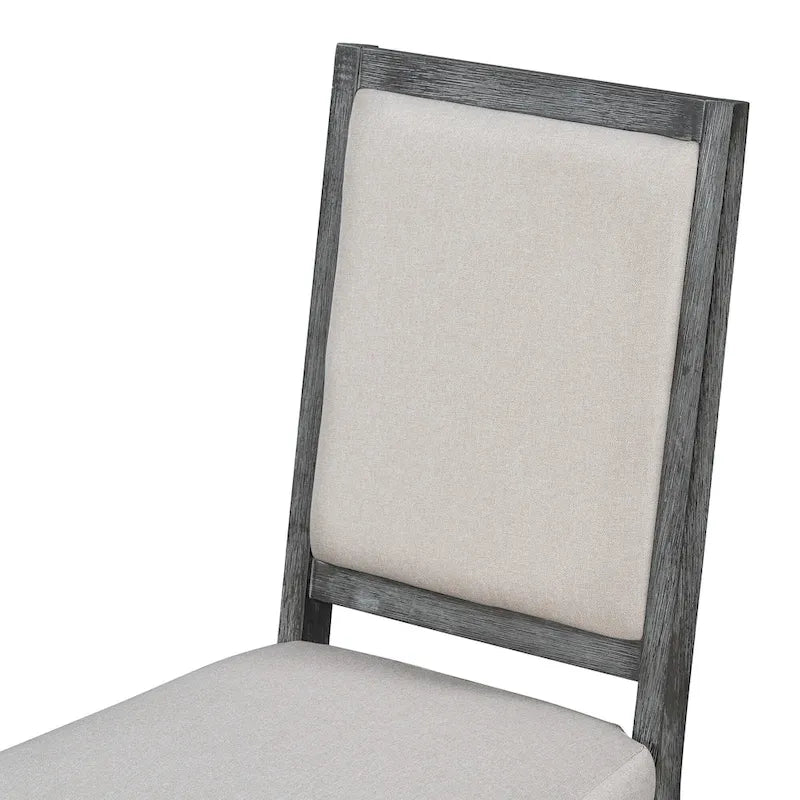 Set da pranzo 5 pezzi con tavolo rotondo allungabile e 4 sedie imbottite, Set da pranzo stile rustico