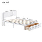 Letto a piattaforma moderno con cassetto sottoletto