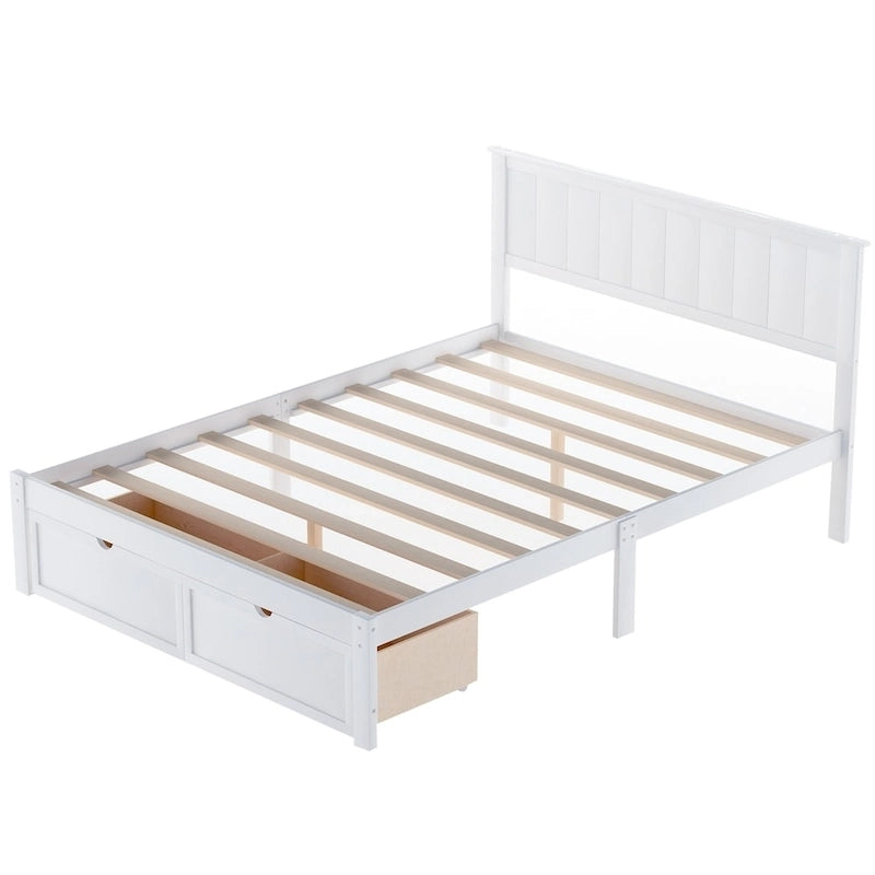 Letto a piattaforma moderno con cassetto sottoletto