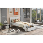 Letto a piattaforma moderno con cassetto sottoletto