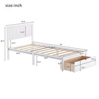 Letto a piattaforma moderno con cassetto sottoletto