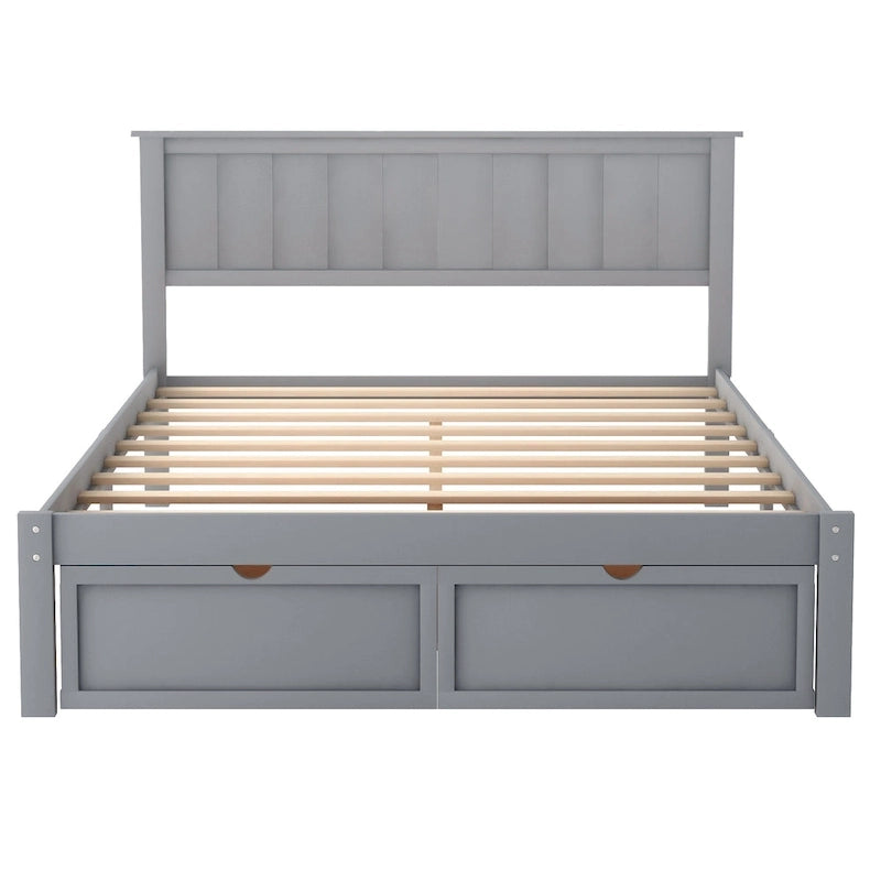 Letto a piattaforma moderno con cassetto sottoletto
