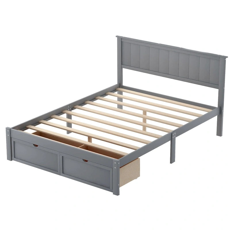 Letto a piattaforma moderno con cassetto sottoletto