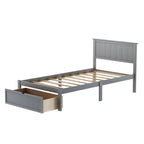 Letto a piattaforma moderno con cassetto sottoletto