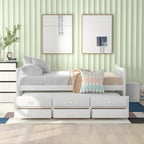 Divano letto full size con letto estraibile singolo