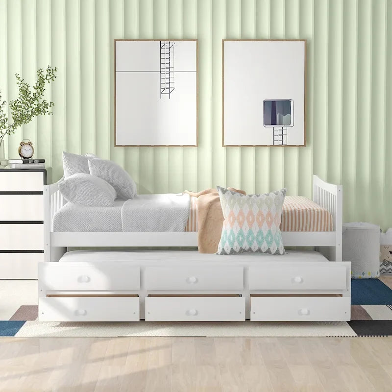 Divano letto full size con letto estraibile singolo