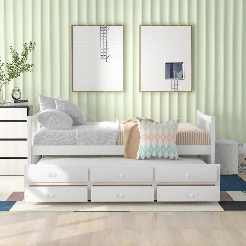 Divano letto full size con letto estraibile singolo