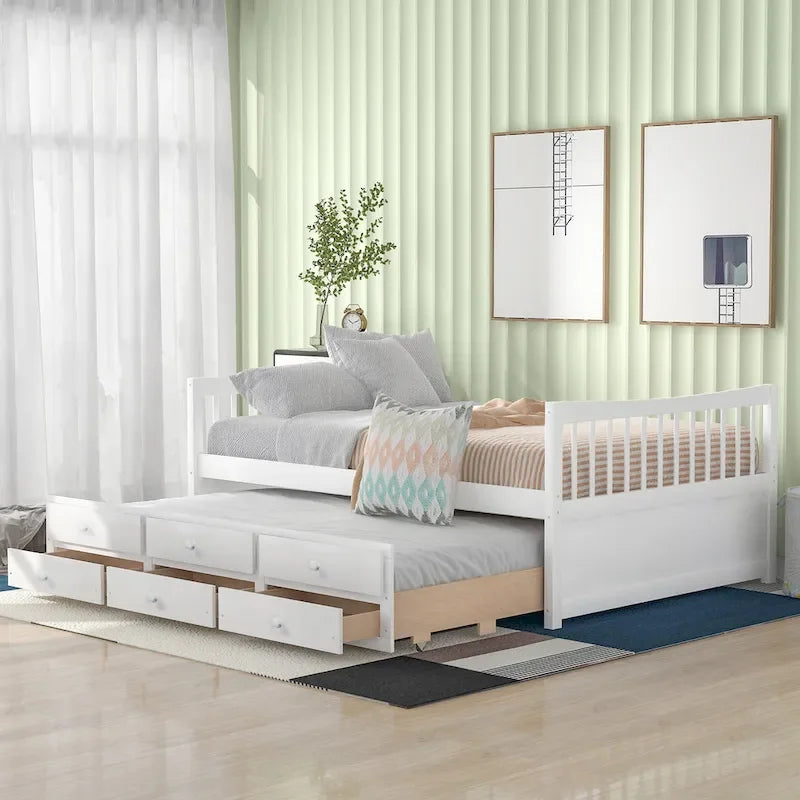 Divano letto full size con letto estraibile singolo