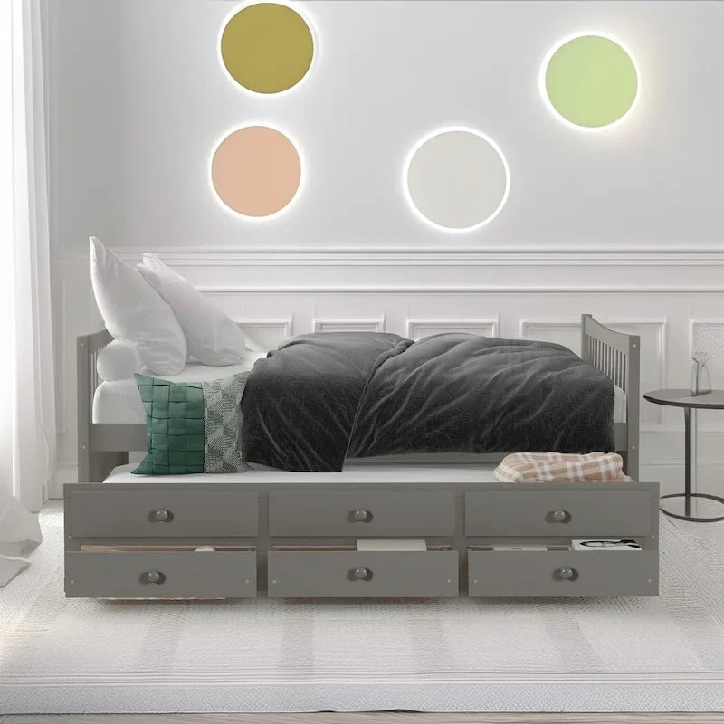 Divano letto full size con letto estraibile singolo