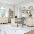 Suite ufficio Salinas con scrivania a L da 60W in bianco antico