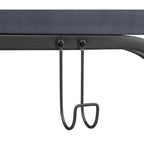 Scrivania da gaming contemporanea da 48 pollici con luci LED RGB, ripiano per monitor e hub di ricarica USB