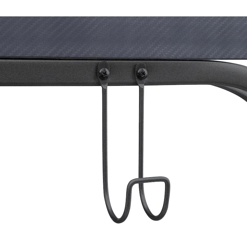 Scrivania da gaming contemporanea da 48 pollici con luci LED RGB, ripiano per monitor e hub di ricarica USB