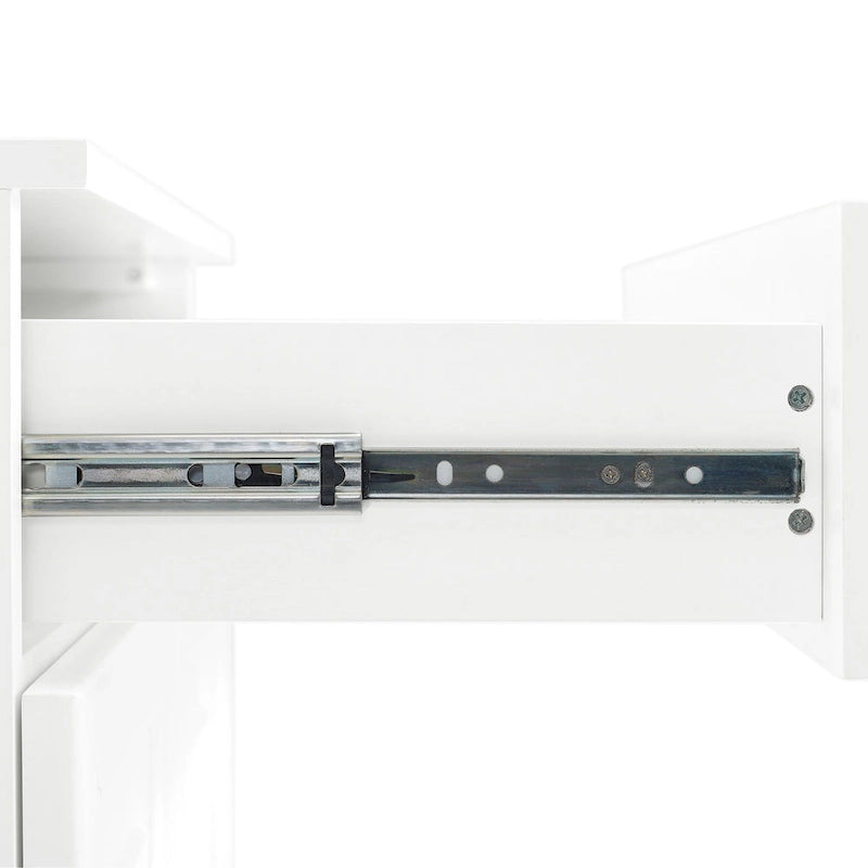 Set di 3 Mobili Dispensa Stanton con Credenza e Ante in Vetro - 14.5x95x78