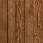Sedia Windsor con schienale, in legno di Hevea, finitura tabacco, gambe affusolate a compasso