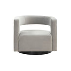 Poltrona girevole d'accento, completamente assemblata, con schienale a intaglio - 31.1L x 28.4P x 26.8A