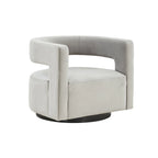 Poltrona girevole d'accento, completamente assemblata, con schienale a intaglio - 31.1L x 28.4P x 26.8A