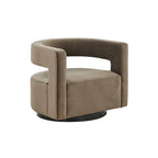 Poltrona girevole d'accento, completamente assemblata, con schienale a intaglio - 31.1L x 28.4P x 26.8A