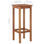 Set da bar 3 pezzi, 104,9x50,8x109,9 cm in legno massello di acacia