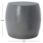 Tavolino Helaine Silver Round - 15 L x 15 P x 16 H - 15Lx15Px16H
