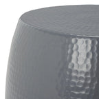 Tavolino Helaine Silver Round - 15 L x 15 P x 16 H - 15Lx15Px16H