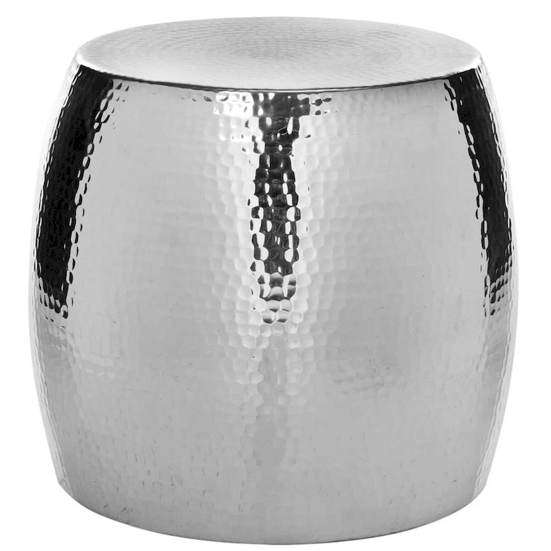 Tavolino Helaine Silver Round - 15 L x 15 P x 16 H - 15Lx15Px16H