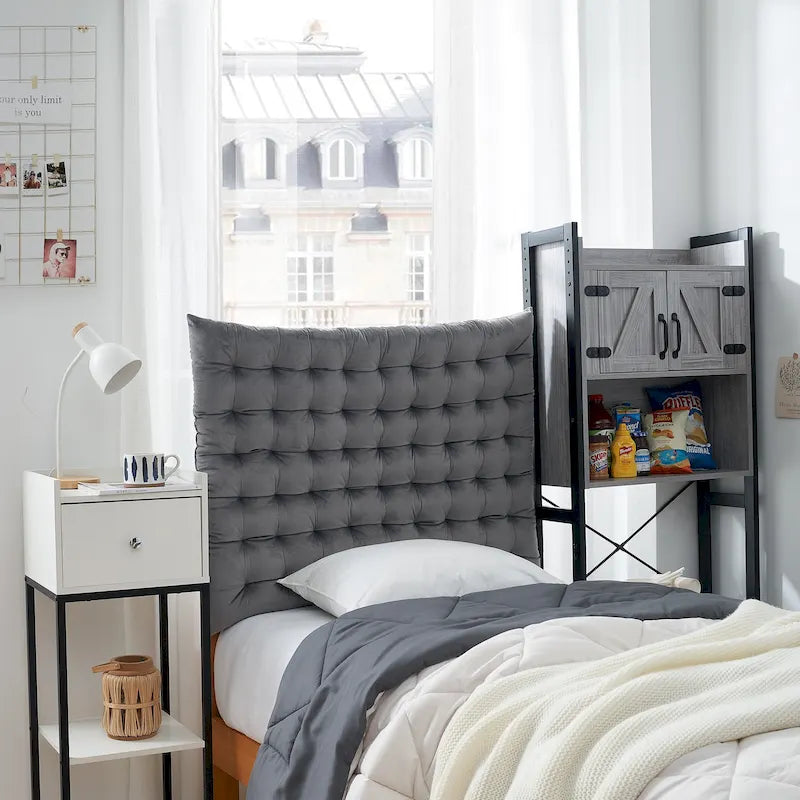 Testiera imbottita in velluto per letto singolo/matrimoniale extra-large, montaggio a parete o su struttura, adatta per dormitorio