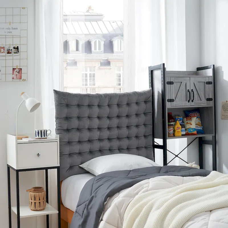 Testiera imbottita in velluto per letto singolo/matrimoniale extra-large, montaggio a parete o su struttura, adatta per dormitorio