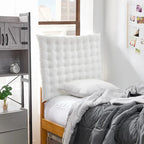 Testiera imbottita in velluto per letto singolo/matrimoniale extra-large, montaggio a parete o su struttura, adatta per dormitorio