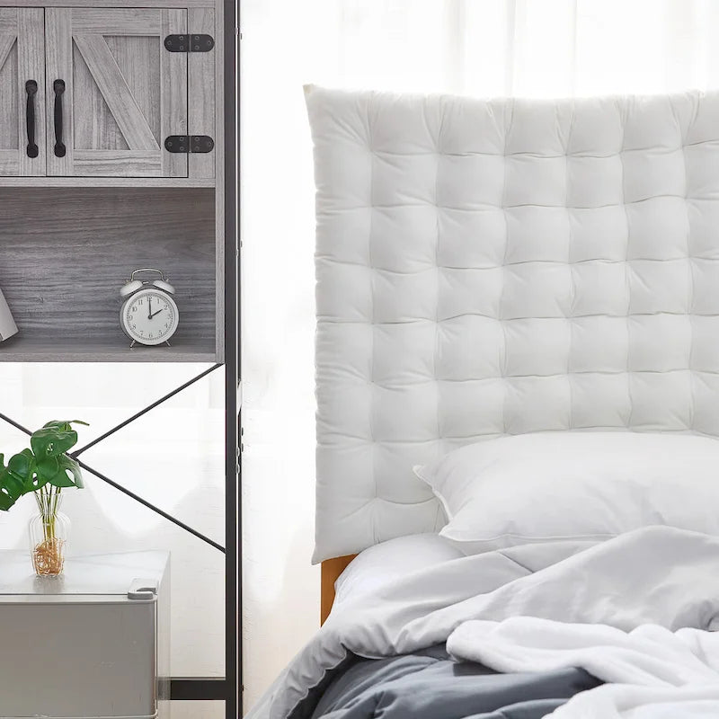 Testiera imbottita in velluto per letto singolo/matrimoniale extra-large, montaggio a parete o su struttura, adatta per dormitorio