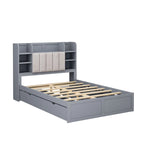 Letto Matrimoniale Multifunzionale con 4 Cassetti Contenitori Portatili Sotto al Letto