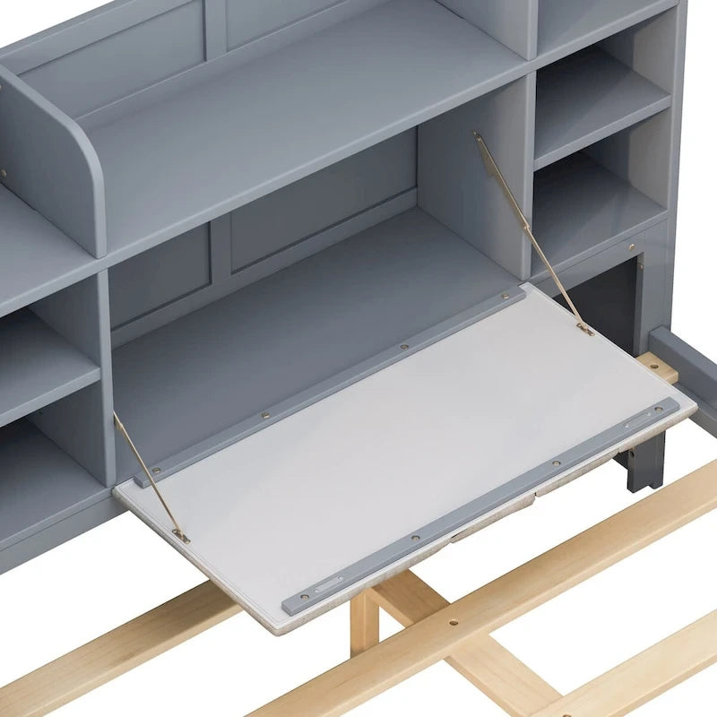 Letto Matrimoniale Multifunzionale con 4 Cassetti Contenitori Portatili Sotto al Letto