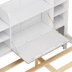 Letto Matrimoniale Multifunzionale con 4 Cassetti Contenitori Portatili Sotto al Letto