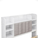 Letto Matrimoniale Multifunzionale con 4 Cassetti Contenitori Portatili Sotto al Letto