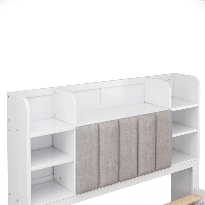 Letto Matrimoniale Multifunzionale con 4 Cassetti Contenitori Portatili Sotto al Letto