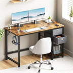 Scrivania per computer con cassetti